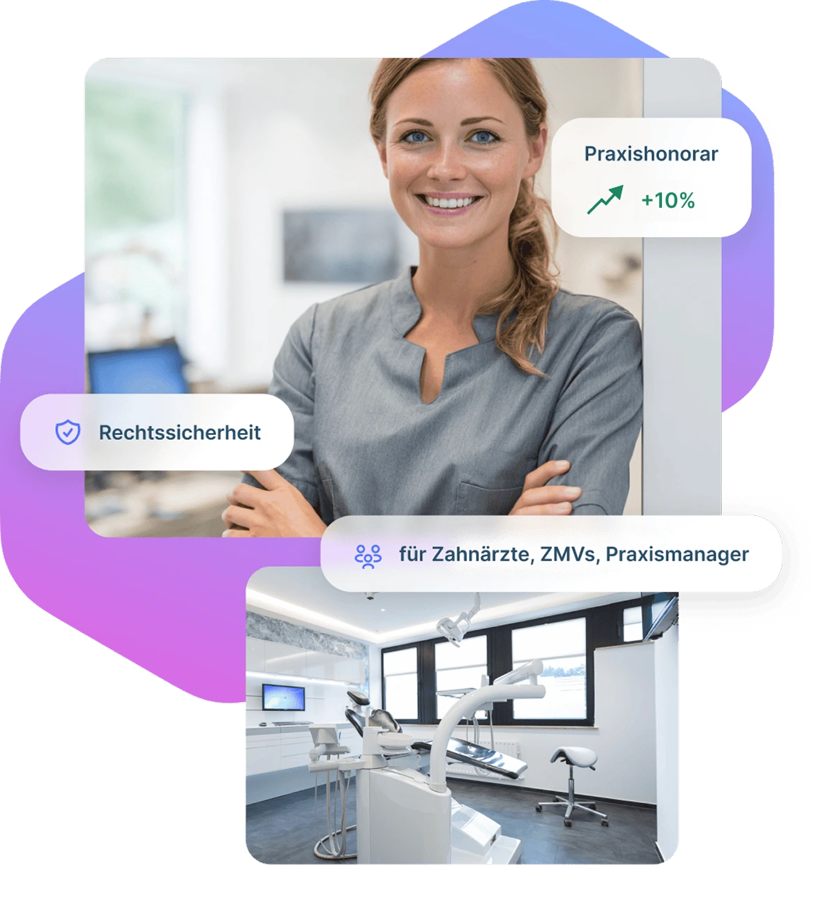 Sonia präsentiert das Webinar für Honorarabrechnung